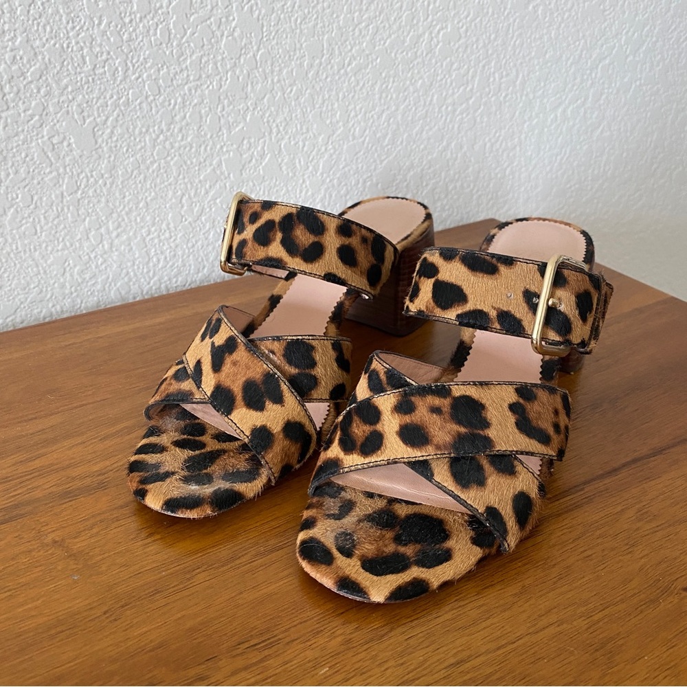 J Crew heeled sandals, size 8
